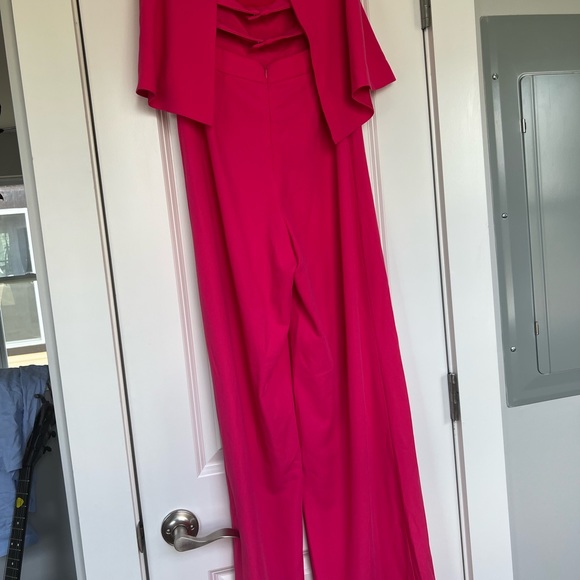 New with Tags!! Hot Pink Strapless Jumpsuit - Picture 2 of 4